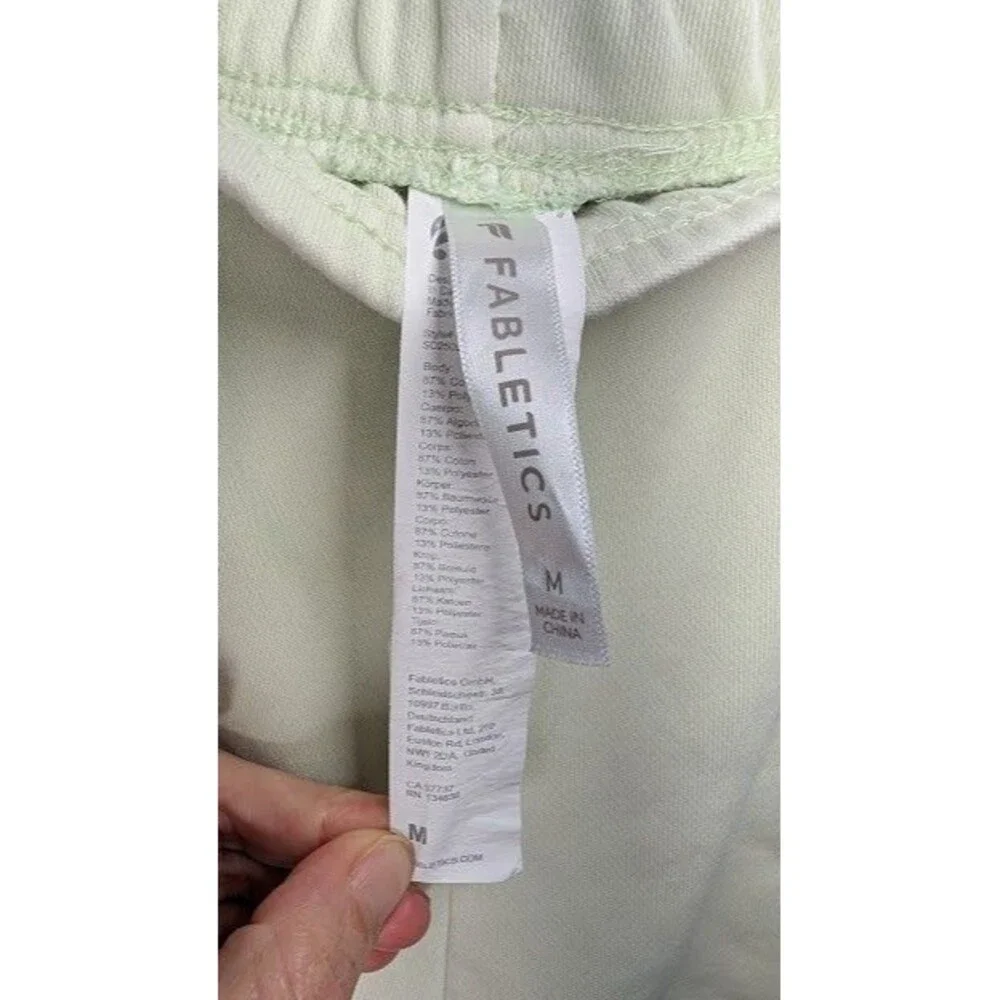Fabletics Luxe 360 Terry Athletic Lime Green Shorts Size M